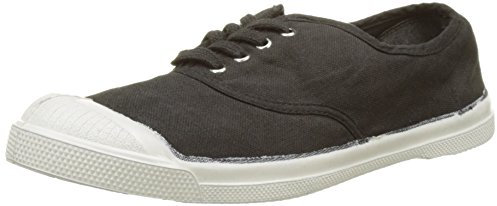 Bensimon Tennis Lacet Femme, Zapatillas Mujer, Negro (Carbone), 36 EU