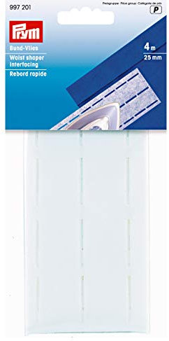 Prym 997201 Bund-Vlies perforiert 25 mm weiß, Polyester