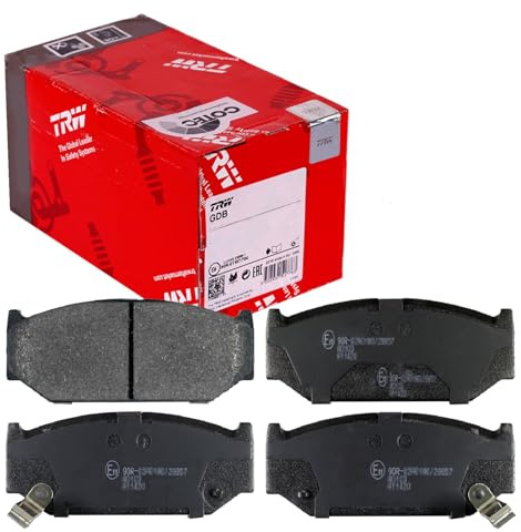 TRW GDB3522 Brake Pad Set of 4 Compatible for Suzuki Swift MK V (FZ, NZ) 2010-2017 Front Axle and Other Vehicles