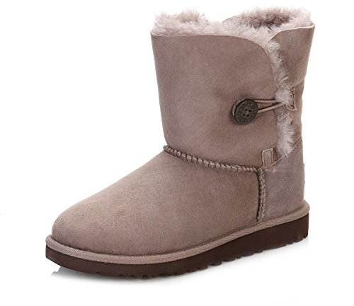 Tronchetti & Stivaletti Ugg Bambino Camoscio Grigio-Rosa KBAILEYBUTTON5991KSYGR Grigio 32EU