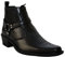 Us Brass Eastwood - Stivali da cowboy da uomo con doppio tassello, tacco western, tacco cubano, taglie 40-42, colore: nero, Nero , 42 1/3 EU