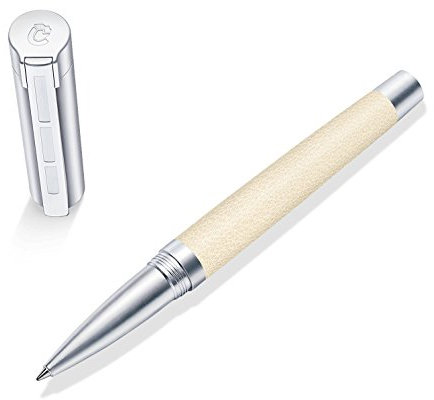 STAEDTLER Initium Corium Tintenroller, beiges Leder, M, schwarz, Made in Germany, mit edler Geschenkverpackung, 9PC230M-9