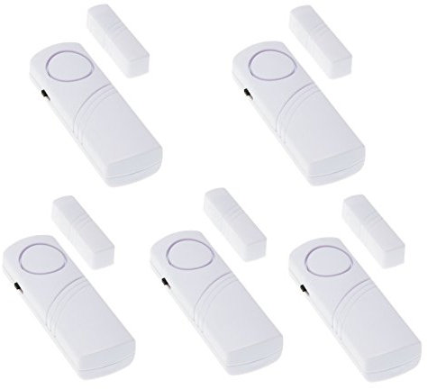 Adapter Universe Fenster Tür Alarm Alarmanlage 90dB Schalldruck Sirene Einbruch Schutz 5er Set