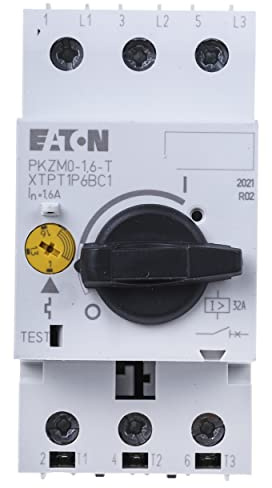 Eaton 088912 Transformateur Disjoncteur, 3 broches, IR = 1–1,6 A, bornes à vis