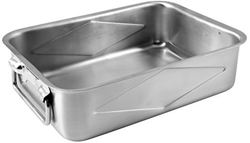 Pinti Inox Pinti - Bandeja Rectangular de Acero Inoxidable para Cocina, 35 x 25 cm