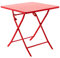 Hespéride - Table de Jardin Pliante Carrée Greensboro Groseille - 2 Places - Acier Traité Epoxy Traitement Antirouille Renforcé