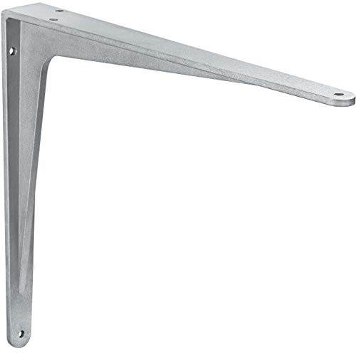 Gedotec Schwerlastwinkel 340 mm - 1 Stück Alu Schwerlastkonsole ohne Steg | Regalträger aus Aluminium, rostfreie Regalhalterung, Tragkraft bis 300 kg je Paar, Regalwinkel für Nassräume, Keller & Garage