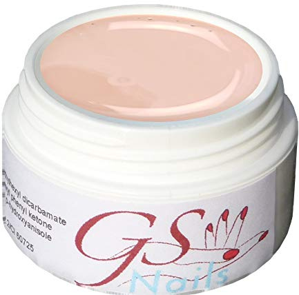 GS-Nails UV Farb-Gel für Nail-Art & Nagel-Design - 5 ml UV-härtendes Covergel - Nailgel - selbstglättendes Nagelgel - Beige 03