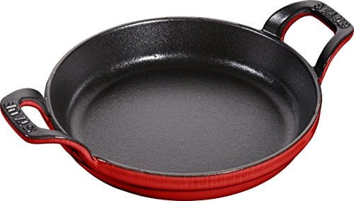 STAUB Plat Empilable en Fonte, Rond, Ø 16 cm, 0,40 L, Cerise