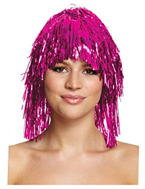 Wert Lametta Perücke (Pink) [Spielzeug]