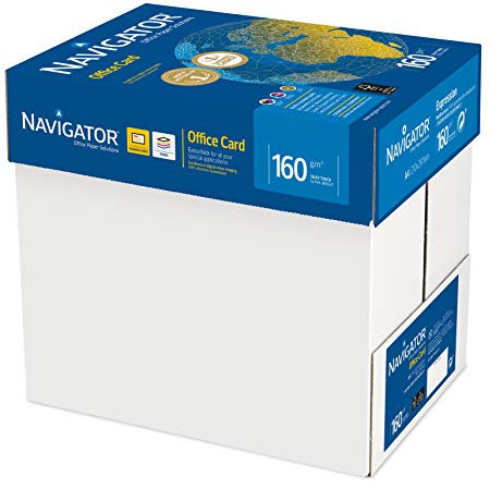 Navigator Office Card Kopierpapier 160g/m² A4, weiß, Karton zu 1.250 Blatt (5x250 Blatt)