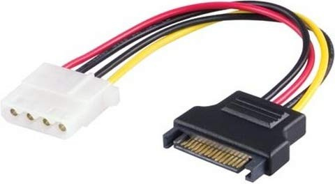 DELTACO sata-s5 Power Kabel – Power Kabel (Molex (Pin), SATA, männlich/weiblich, Multi, SATA, Molex Pin)