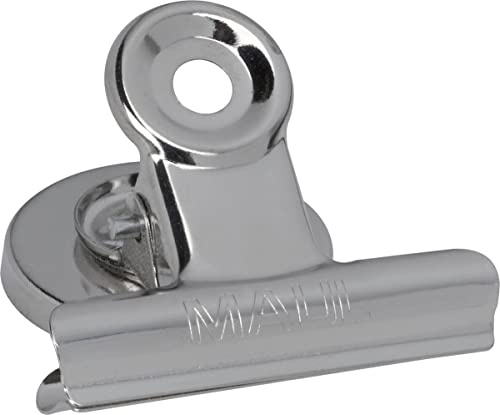MAUL 2183096 Briefklemmer mit Kraftmagnet, Breite: 30 mm, nickel