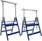 DEUBA® 2x Telescopic Scaffolding Trestle | 7-Fold Height Adjustable | 400kg Load Capacity | Metal Support | Folding | Heavy Duty | Sawhorse Scaffold Work Bench | Set of 2 Builders Trestles