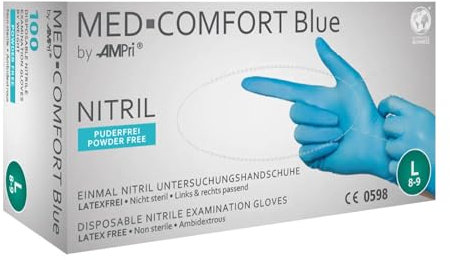 Long comfort Latex Handschuh Gr. L, 40 Stück, 48cm lang