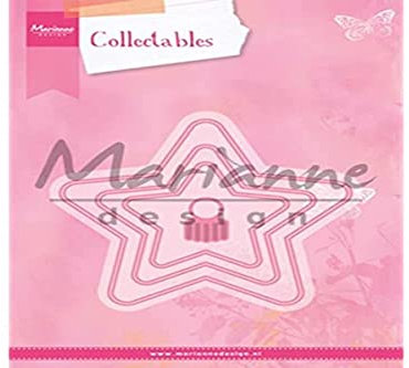 Marianne Design COL1360 Collectables Weihnachtsstern - Stempel und Stanzschablone für die Kartengestaltung und Scrapbooking, Metal, rosa, 11 cm x 8.2 cm x 6.2 cm