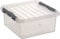 Sunware 81000017 - Kunststoffbox q-line, 18 Liter, mit Deckel, transparent