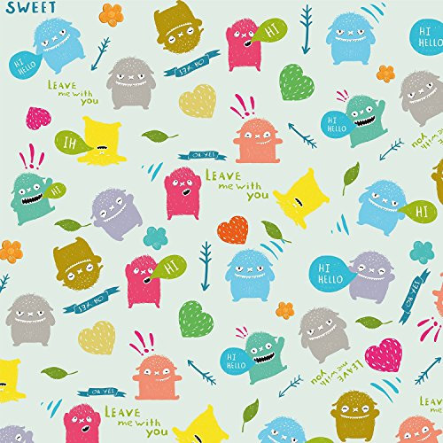 Geschenkpapier Hallo Monster ! - 3er Set