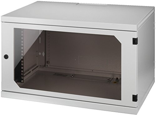 Monacor RACK-6W Wandgehäuse für 482 mm Geräte 48,2 cm (19 Zoll) schwarz