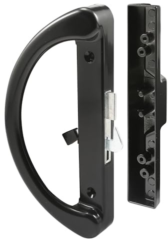 Prime-Line Products C 1252 Sliding Door Handle, Hook Latch, Black