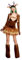 Smiffys Costume Fever de rennes, avec robe Tutu, Lanières Accrochées, Veste et Bottes