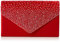 SwankySwans Damen Clutch Abby mit Strasssteinen, Umschlag-Stil, Rot, Einheitsgröße