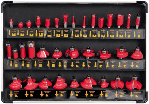 Yato Router Bit Set 36pcs, Modern, Rot, 1kg