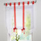 HongYa Raffrollo Voile Transparent Vorhang mit Band BxH 120x140cm Rot