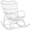 J-Line Schaukelstuhl - Rattan - weiß