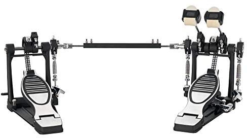 XDrum Fußmaschine Pro Doppel (2 Pedale, Doppelkettenzug, 4 Side Beater, zusätzliche Beateraufnahme links, ideal auch für Drumsets mit 2 Bass Drums)