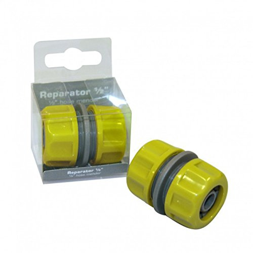 Xclou Reparator für Gartenschlauch 13 mm - Schlauchkupplung für Reparatur, Ventile und Verbindungen, Grün, 4.3x3.6x3.6 cm