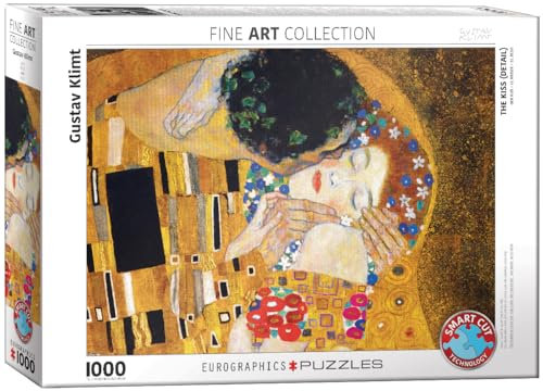 Eurographics 1000 Teile - Der Kuss von Gustav Klimt - Detail, 6000-0142, mehrfarbig