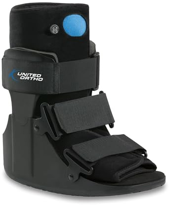 United Ortho Short Air Cam Walker Fracture Boot, Small, Black