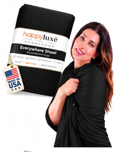 Happyluxe Pashmina Shawl Wraps for Women | USA Made Travel Scarf for Women
