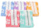 Lot de 10 moelleux éponge Gant de toilette Gant de toilette serviette essuie-mains, Manique, lavable Essuie-mains tache Fleurs