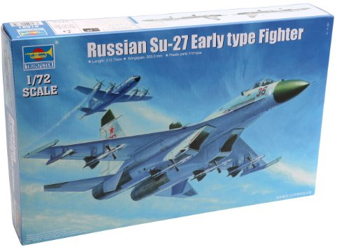 Trumpeter 01661 Modellbausatz Russian Su-27 Early type Fighter, Vario.