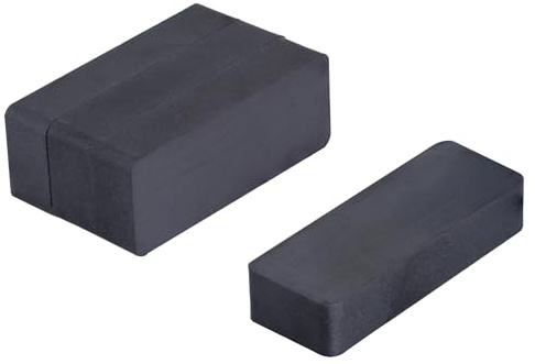 Y30BH Ferrite Magnet for Arts, Crafts, Model Making, DIY and Hobbies - 50mm x 19mm x 10mm thick - 3kg Pull - Pack of 50