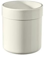 HEWI Becher der Serie 477 mit flachem Boden, Kunststoffbecher rund, freistehend, weiß, 80x73 mm - 477.04.020 99