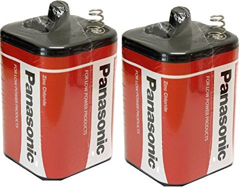 2 x PANASONIC 6V TORCH/LANTERN/PJ996 Battery - : 4R25 ZINC Chloride - Powerful - Long Lasting