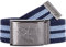 2Stoned Stoffgürtel Canvas Belt Navy-Sky, Matte Schnalle Geprägt, 4 cm breit für Damen und Herren