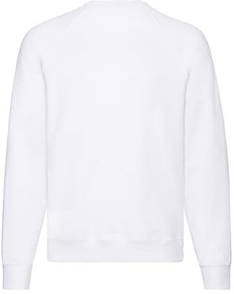 Fruit of the Loom Herren, Sweatshirt, Raglan Sweatshirt M,White