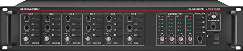Monacor PA-6040MPX ELA-Vorverstärker 4-Zonen