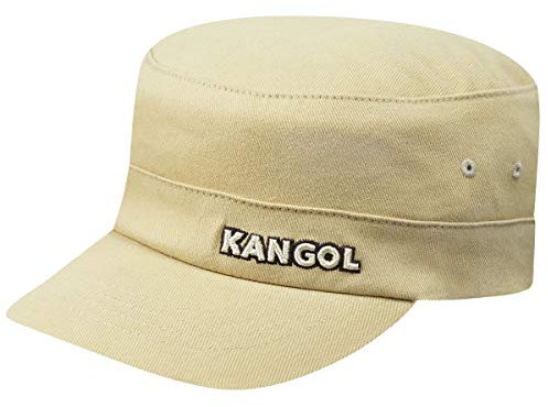 Kangol Flexfit Urban Army Cap by Women/Men - Military Women´s with Peak, Closed Back, Peak Summer All-Season - L/XL (58-61 cm) Beige