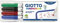 Giotto RoberColor – Blister 4 Whiteboard-Marker, Tinte auf Wasserbasis, Grundfarben sortiert Feine Spitze