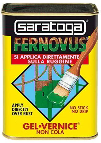 SARATOGA Vernice Gel Antiruggine Pronta All'Uso Senza Bisogno Di Trattamenti Preliminari, Latta Da 750 Ml Nero Micaceo