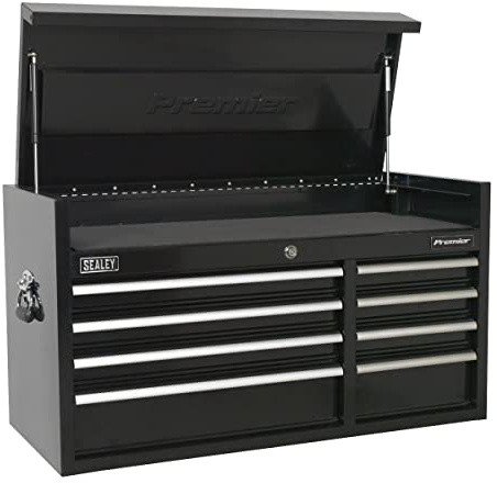 Sealey 1040mm Black Topchest 8 Drawer Heavy-Duty