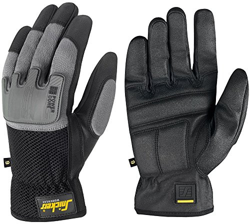 Snickers Power Handschuhe Core, 1 Stück, Größe 10, schwarz/grau, 95850448010