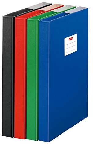 Herlitz Heftbox/DIN A4 / aus Pappe/Farbe: schwarz