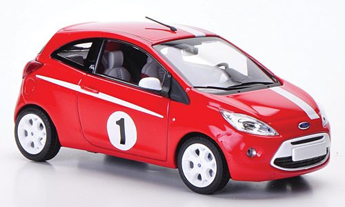 Ford Ka Grand Prix, rot/weiss , 2009, Modellauto, Fertigmodell, Minichamps 1:43