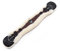 CHRIST Lammfell Western-Sattelgurt KONTURGURT von Werner anatomisch geformter Westerngurt (Kurzgurt), echtes Fell in braun-Natur, Länge 75 cm